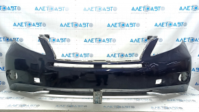 Bare front bumper for a Lexus RX450h 10-12 pre-restoration model, black, with cracks in the mountings