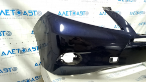 Bare front bumper for a Lexus RX450h 10-12 pre-restoration model, black, with cracks in the mountings