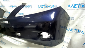 Bare front bumper for a Lexus RX450h 10-12 pre-restoration model, black, with cracks in the mountings