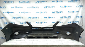 Bare front bumper for a Lexus RX450h 10-12 pre-restoration model, black, with cracks in the mountings