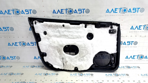Tesla Model 3 18-20 front right door panel, black leather, Alcantara insert, leather armrest, with window control and door opening button
