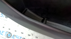 Door trim, rear left Tesla Model 3 18-20, black leather with speaker, Alcantara insert, leather armrest, with window control and door opening button, leather, worn