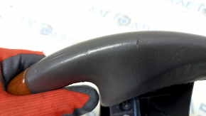 Bare steering wheel Lexus RX350 RX450h 10-12 pre-restyling, gray leather, with dark wood, worn leather, scratches