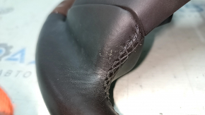 Bare steering wheel Lexus RX350 RX450h 10-12 pre-restyling, gray leather, with dark wood, worn leather, scratches