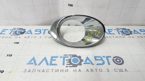 Left fog light frame for Lexus RX450h 10-12 pre-restyling, chrome, sand