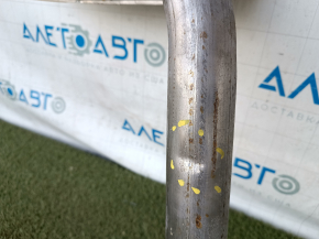 The exhaust pipe, middle and rear part with a barrel of Honda Accord 23-24 hybrid is dented