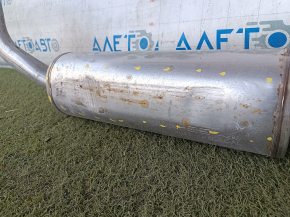 The exhaust pipe, middle and rear part with a barrel of Honda Accord 23-24 hybrid is dented