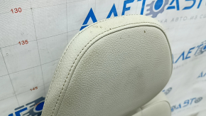 Rear seats, row 3, Volvo XC90 16-22, grey leather, needs cleaning, scratches on plastic