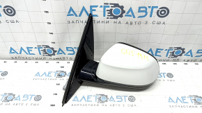 Left side mirror assembly BMW X5 G05 19-23 5-pin, turn signal, heated, memory, auto-dimming, BSM, white, worn