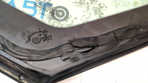 Lincoln MKZ 13-20 rear left window, chrome, torn seal, scratches on chrome