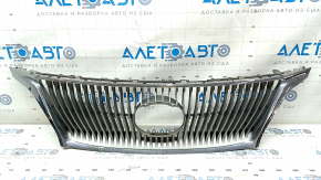 Radiator grille grill Lexus RX450h 10-12 pre-restyling, without emblem, swollen chrome, sand