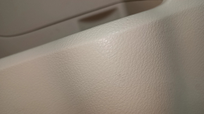 Rear left door panel for a Lexus RX350 RX450h 10-12 beige with beige leather insert, beige leather armrest, no buzzer, scuffs, scratches