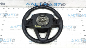 BMW X5 G05 19-23 black leather steering wheel with heating under the paddle shifters, Sport, scratches, dented, torn, needs cleaning