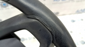BMW X5 G05 19-23 black leather steering wheel with heating under the paddle shifters, Sport, scratches, dented, torn, needs cleaning