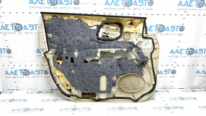 Door trim, front right card, Lexus RX350 RX450h 10-12, beige with beige leather insert, beige leather armrest, without tweeter, scratches,