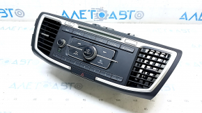 CD changer, radio, tape deck complete for Honda Accord 13-17 with deflectors, chrome trim