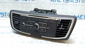 CD changer, radio, tape deck complete for Honda Accord 13-17 with deflectors, chrome trim