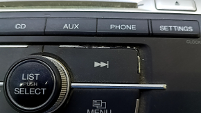 CD changer, radio, tape deck complete Honda Accord 13-17 with deflectors, peeling chrome, scratches