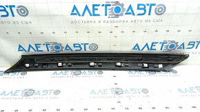 Left front pillar molding for Nissan Rogue 21-24, gloss black, butt