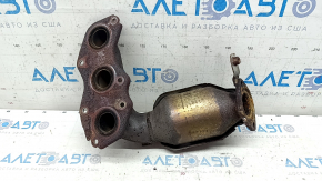 Lexus RX450h 10-15 front exhaust manifold with catalytic converter, rusty