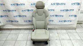Left rear seat Volvo XC90 16-23, gray leather for 3 rows, dry-cleanable, scratches on the headrest
