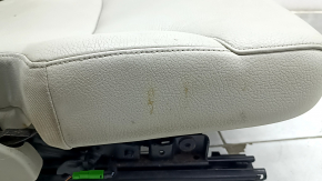 Left rear seat Volvo XC90 16-23, gray leather for 3 rows, dry-cleanable, scratches on the headrest