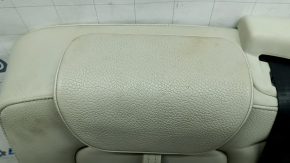 Volvo XC90 16-23 rear center seat, gray leather, 3 rows, with belt, dry-cleanable, scratches, dented