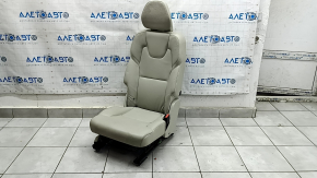 Volvo XC90 16-23 right rear seat, gray leather, 3 rows, dry clean, scratches