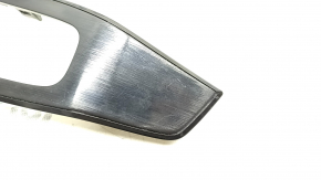 Front left power window control trim for Nissan Rogue 21-24 US built, black, scratches