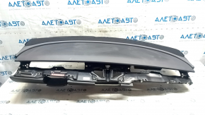 Tesla Model 3 18" front dashboard with AIRBAG, black leather, with speaker trim, rusty pyropatron