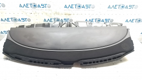 Tesla Model 3 18" front dashboard with AIRBAG, black leather, with speaker trim, rusty pyropatron