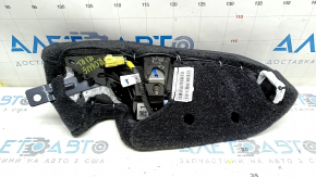 Nissan Rogue 21-24 leather rear left seat airbag, black