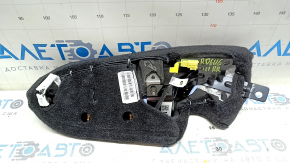 Nissan Rogue 21-24 leather rear right seat airbag, black