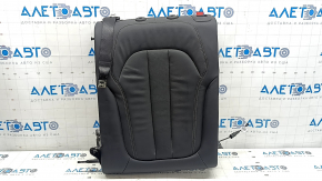 Rear seat backrest, 2nd row, left, BMW X5 G05 19-22, for 2 rows, black leather, with belt, needs cleaning, dents