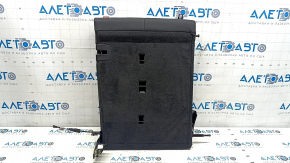 Rear seat backrest, 2nd row, left, BMW X5 G05 19-22, for 2 rows, black leather, with belt, needs cleaning, dents