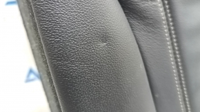 Rear seat backrest, 2nd row, left, BMW X5 G05 19-22, for 2 rows, black leather, with belt, needs cleaning, dents