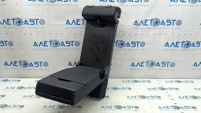 Rear seat backrest, 2nd row, center, BMW X5 G05 19-22, for 2 rows, black leather, needs cleaning, dents