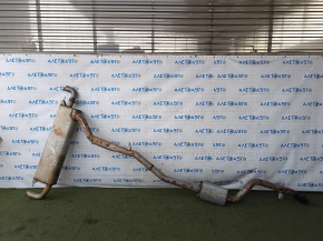Exhaust pipe with barrel BMW X5 G05 19-23 3.0T with valve, rusty