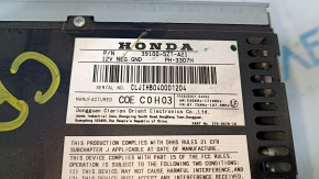 Honda CRZ 11-12 radio tape recorder with scratches and hazard button