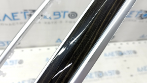 BMW X5 G05 19-23 right front panel trim, Fineline Stripe wood grain, scratches