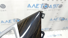 BMW X5 G05 19-23 right front panel trim, Fineline Stripe wood grain, scratches