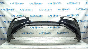 Front bare bumper for Nissan Rogue 21-23, for 6 parking sensors, US built, black, scratches, non-standard holes