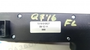 Driver's seat control for the Audi Q7 4L 10-15, black and chrome, with buttons