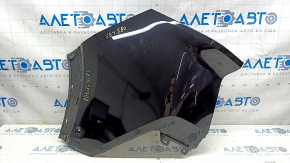 Left rear bumper, bare, Nissan Rogue 21-23 US built, black, with parking sensors