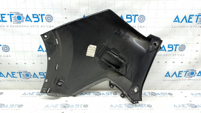Right rear bumper, bare, Nissan Rogue 21-23 US built, black, with parking sensors