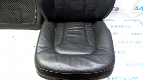 Audi Q7 4L 10-15 passenger seat upholstery, heated, black leather, with overlay