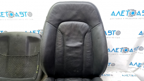 Audi Q7 4L 10-15 passenger seat upholstery, heated, black leather, with overlay