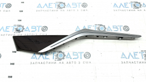 BMW X5 G05 19-23 rear left door trim molding in Fineline Stripe wood grain, with backlighting