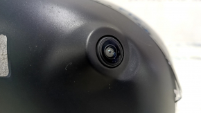 Left side mirror assembly for Nissan Rogue 2021-2023 SV US built, 11+1 pins, camera, BSM, turn signal, black, scratches