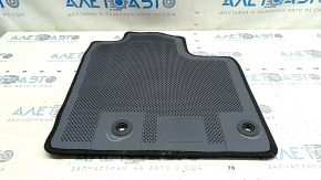 Front left Nissan Rogue 23-25 interior mat, black, with tears